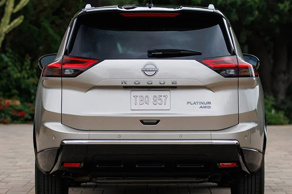 Rear view of the 2026 Nissan Rogue