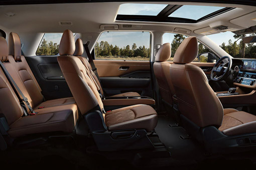 Seating layout of the 2026 Nissan Pathfinder