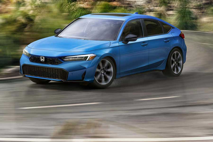 2026 Honda Civic Hatchback Cornering Dynamic View