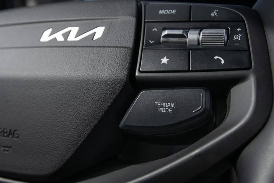 2026 Kia Sportage Steering Wheel and Terrain Mode Selector