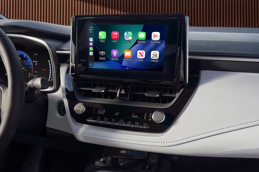 2027 Toyota Corolla Hatchback Center Console Display