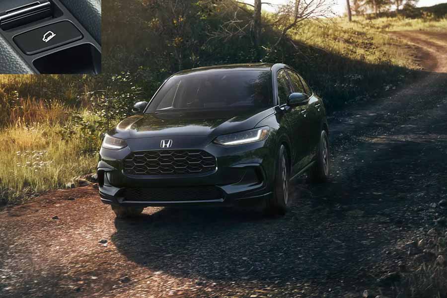 2027 Honda HR-V EX-L driving on a dirt road front view