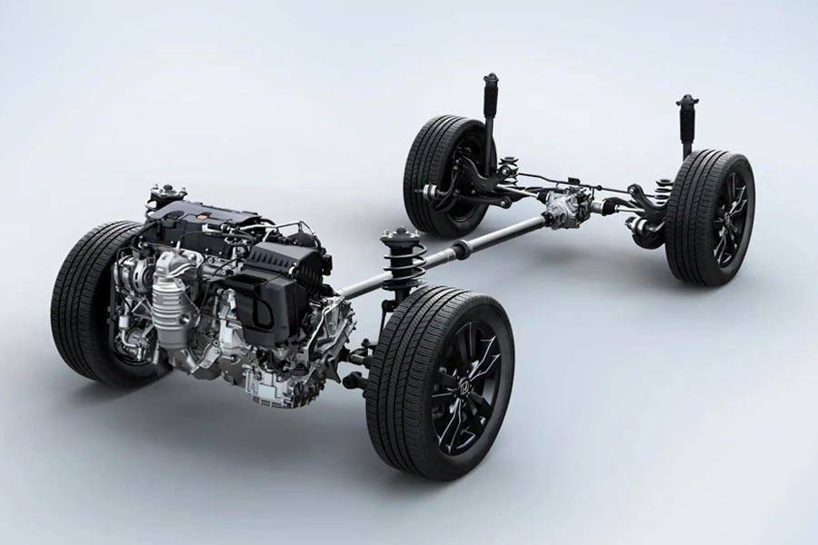 2027 Honda HR-V featuring the MacPherson strut front suspension